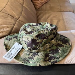 US Navy NWU Type III AOR2 Digital Woodland Boonie Hat Cover Size Large